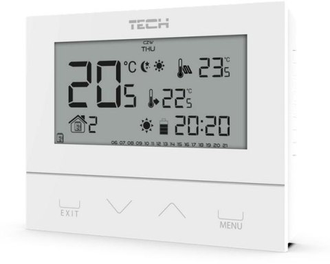 Przewodowy dwustanowy regulator pokojowy biały ST-292v3 Tech sterowniki