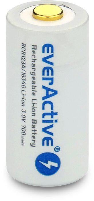 Akumulatorek 16340 / R-CR123 3V everActive 700mAh (1 szt.) z zabezpieczeniem Akumulatorek 16340 / R-CR123 3V everActive 700mAh (1 szt.) z zabezpieczeniem