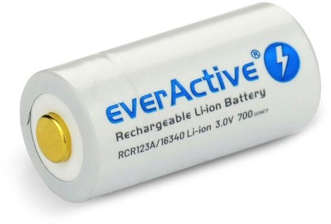 Akumulatorek 16340 / R-CR123 3V everActive 700mAh (1 szt.) z zabezpieczeniem Akumulatorek 16340 / R-CR123 3V everActive 700mAh (1 szt.) z zabezpieczeniem