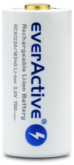 Akumulatorek 16340 / R-CR123 3V everActive 700mAh (1 szt.) z zabezpieczeniem Akumulatorek 16340 / R-CR123 3V everActive 700mAh (1 szt.) z zabezpieczeniem