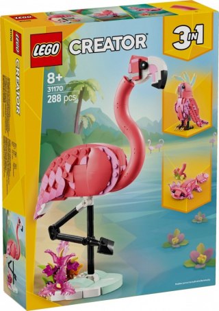 Klocki creator 31170 dzikie zwierzęta: różowy flaming