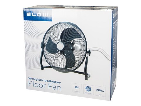 BLOW WENTYLATOR PODŁOGOWY 18"/45CM 200W CYRKULATOR CZARNY