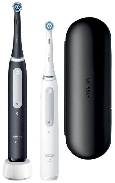 Szczoteczka elektryczna Oral-B iO4 Duo Matt Black/W (WYPRZEDAŻ)