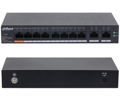 SWITCH POE CS4010-8GT-60 8-PORTOWY DAHUA SWITCH POE CS4010-8GT-60 8-PORTOWY DAHUA