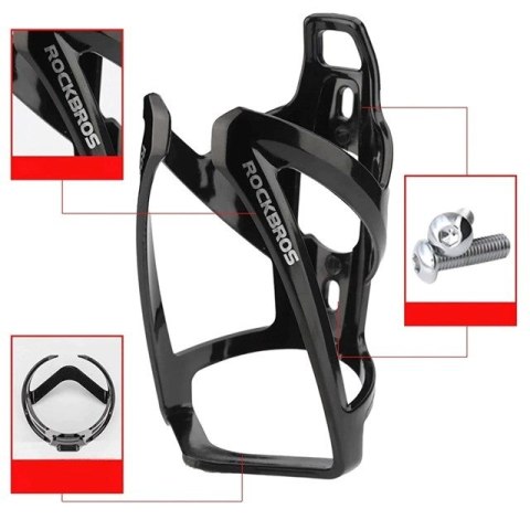 Uchwyt rowerowy Rockbros FK338 na bidon - czarny