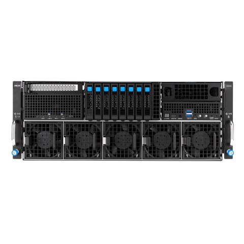 Platforma Asus Rack (1U) RS501A-E12-RS4 AMD Epyc 9005/9004 (4x NVMe/SATA HS, 2xM.2, 2x1Gbe, IPMI, 1+1 1600W )