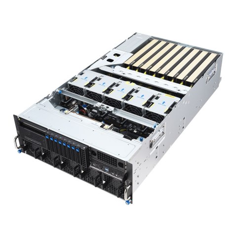 Platforma Asus Rack (1U) RS501A-E12-RS4 AMD Epyc 9005/9004 (4x NVMe/SATA HS, 2xM.2, 2x1Gbe, IPMI, 1+1 1600W )