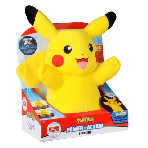 Pokemon Power Action Pikachu Zabawka Interaktywna, Pluszak, 25 cm Pokemon Power Action Pikachu Zabawka Interaktywna, Pluszak, 25 cm