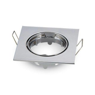 Oczko V-TAC GU10 kwadrat ruchome chrom VT-779-CH-SQ