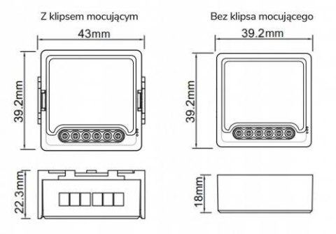 Moduł OXT mini przekaźnik 3 obwody ZigBee TUYA Moduł OXT mini przekaźnik 3 obwody ZigBee TUYA
