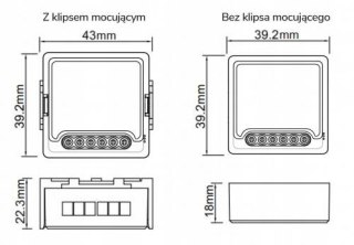 Moduł OXT mini sterownik rolet WiFi TUYA