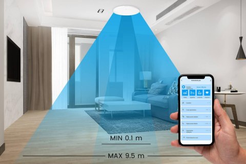 OXT Czujnik radar obecności jasności 230V ZigBee TUYA OXT Czujnik radar obecności jasności 230V ZigBee TUYA