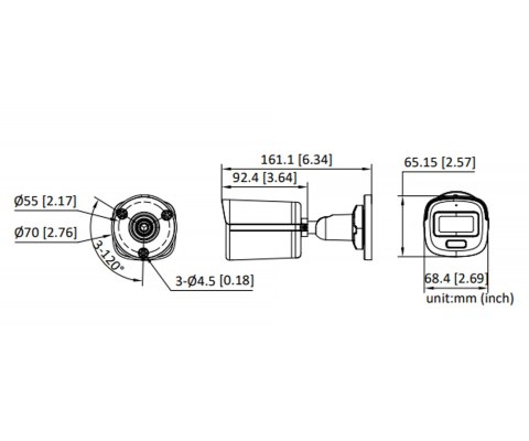 KAMERA AHD, HD-CVI, HD-TVI, CVBS DS-2CE10DF3T-LFS(2.8MM) Smart Hybrid Light - 1080p Hikvision KAMERA AHD, HD-CVI, HD-TVI, CVBS DS-2CE10DF3T-LFS(2.8MM) Smart Hybrid Light - 1080p Hikvision