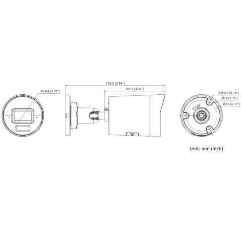 KAMERA IP DS-2CD2043G2-LI2U/SL(2.8MM)(BLACK)/PL AcuSense Smart Hybrid Light - 4 Mpx 2.8 mm Hikvision KAMERA IP DS-2CD2043G2-LI2U/SL(2.8MM)(BLACK)/PL AcuSense Smart Hybrid Light - 4 Mpx 2.8 mm Hikvision