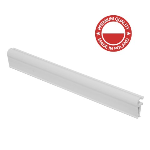 Klipsy do taśm ogrodzeniowych 10 szt. STANDARD BIAŁE