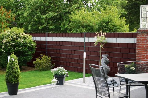 Klipsy do taśm ogrodzeniowych 10 szt. STANDARD BRĄZOWE