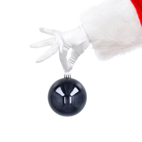 Ekskluzywna Bombka Choinkowa od Kamai Christmas Decoration® - Kolor Antracyt, Komplet 4 Sztuk