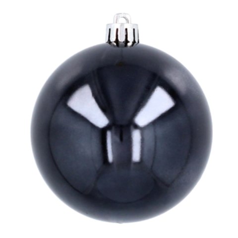 Ekskluzywna Bombka Choinkowa od Kamai Christmas Decoration® - Kolor Antracyt, Komplet 4 Sztuk