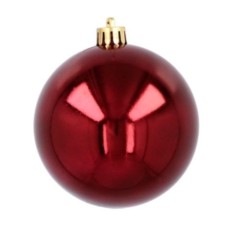 Ekskluzywna Bombka Choinkowa od Kamai Christmas Decoration® - Kolor Burgund, Komplet 4 Sztuk