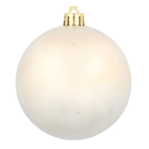 Ekskluzywna Bombka Choinkowa od Kamai Christmas Decoration® - Kolor Szampański, Komplet 4 Sztuk