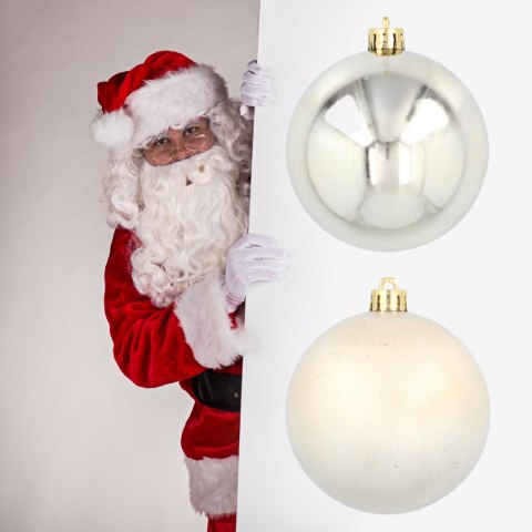 Ekskluzywna Bombka Choinkowa od Kamai Christmas Decoration® - Kolor Szampański, Komplet 4 Sztuk