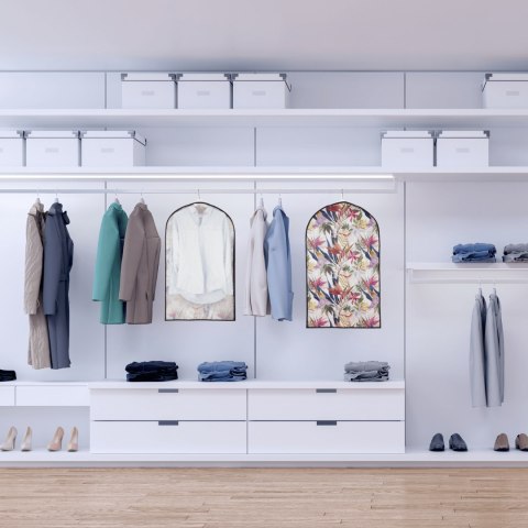 FLORAL w kwiaty organizer na płaszcz 60x100cm