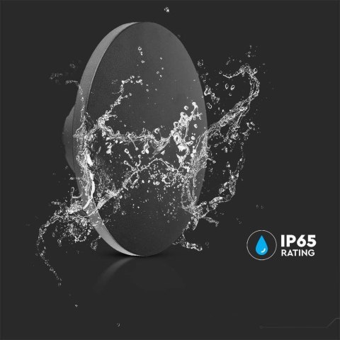 Oprawa ścienna kinkiet 12W V-TAC okrągły czarny CCT ściemnialny VT-83012 3000K-6400K 1200lm