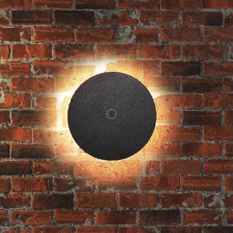 Oprawa ścienna kinkiet 12W V-TAC okrągły czarny CCT ściemnialny VT-83012 3000K-6400K 1200lm