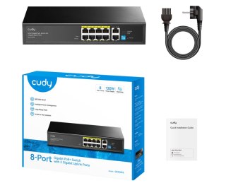 SWITCH POE GS1010PE 8-PORTOWY CUDY
