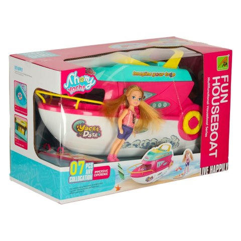 Łódź dla lalek jacht imprezowy rozkładany lalka deska surfingowa