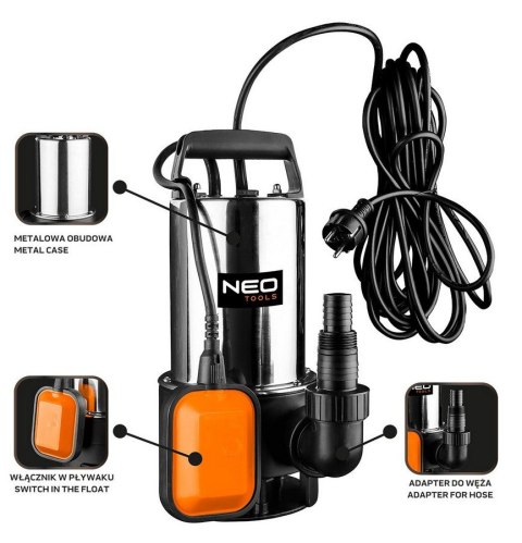 POMPA ZANURZENIOWA DO BRUDNEJ WODY 900W
