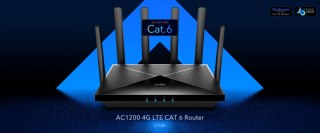 ROUTER 4G LTE LT700 2.4 GHz, 5 GHz LTE Cat. 6 300 Mb/s + 867 Mb/s CUDY