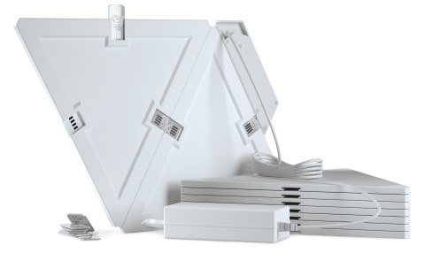INTELIGENTNE PANELE LED Aurora Nanoleaf Light Panels Smarter Kit WI-FI (Zestaw 9 paneli)