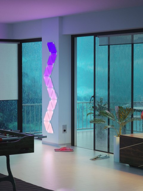 INTELIGENTNE PANELE LED Aurora Nanoleaf Light Panels Smarter Kit WI-FI (Zestaw 9 paneli)