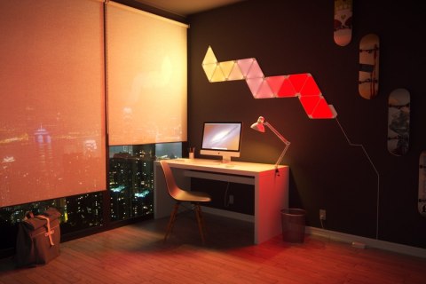INTELIGENTNE PANELE LED Aurora Nanoleaf Light Panels Smarter Kit WI-FI (Zestaw 9 paneli)