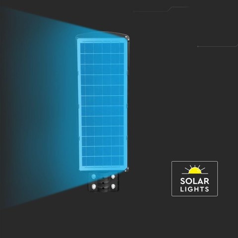 Naświetlacz Oprawa Uliczna LED Solarna V-TAC 12W Czarny VT-ST180W 6000K 1200lm