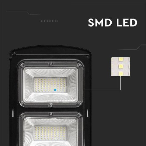 Naświetlacz Oprawa Uliczna LED Solarna V-TAC 12W Czarny VT-ST180W 6000K 1200lm