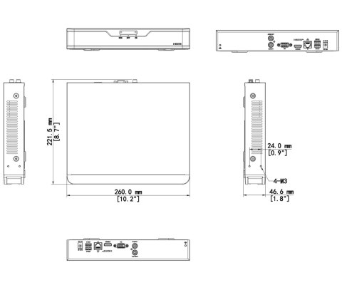 REJESTRATOR IP NVR301-16B-IQ 16 KANAŁÓW UNIVIEW