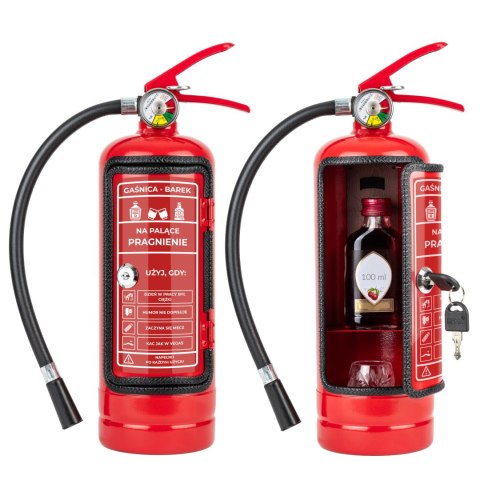 Gaśnica Mini Bar- Na palące pragnienie - prezent na 18 urodziny, kawalerski