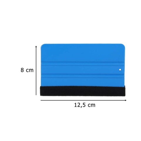 Rakla z filcem typu 3M do aplikacji folii naklejek oklein filc gładzik duża 12,5x8cm Rakla z filcem typu 3M do aplikacji folii naklejek oklein filc gładzik duża 12,5x8cm