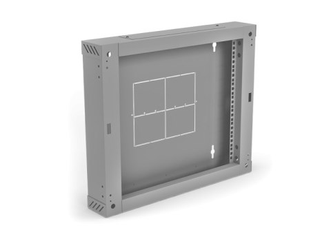 Sekcja tylna 100 mm (zawiasowa / uchylna) do szaf dwusekcyjnych SW-6U-600-450-01-S, kolor szary ALANTEC