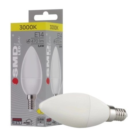 ŻARÓWKA E14 LED SMD WW C37 ŚWIECOWA HOMELINE 0168 ŻARÓWKA E14 LED SMD WW C37 ŚWIECOWA HOMELINE 0168