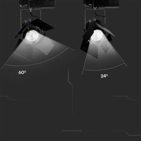 Oprawa szynosystem 3F V-TAC 33W LED SAMSUNG CHIP CRI90+czarna VT-433 4000K 3000lm 5 lat gwarancji