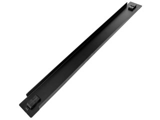 Zaślepka 1U 19", metalowa, szybki montaż na klipsy, czarny ALANTEC