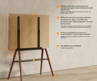 PODŁOGOWY UCHWYT MONITORA BRATECK-FS36-46F-02 BRATECK