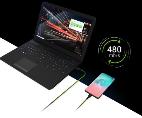 PRZEWÓD KABGC13 USB-A/USB-C Ray 2.0 m Green Cell