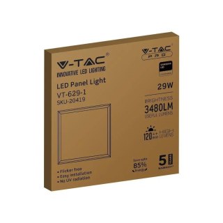Panel LED V-TAC 29W 600x600 SAMSUNG CHIP 120Lm/W VT-629-1 4000K 3480lm 5 lat gwarancji