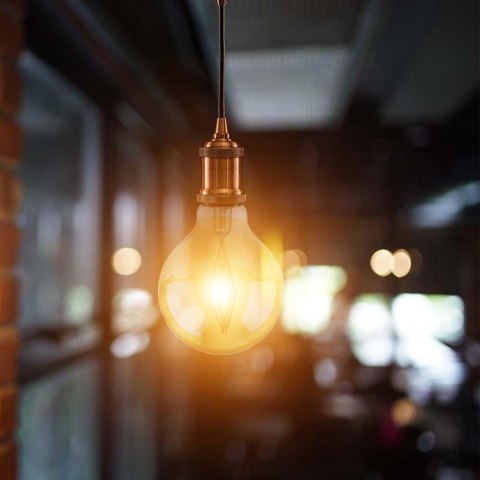 Żarówka LED V-TAC 4W filament E27 kula glob G80 bursztyn 80x120mm VT-2004-N 2200K 400lm