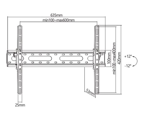 UCHWYT DO TELEWIZORA LUB MONITORA BRATECK-KL31-46T BRATECK
