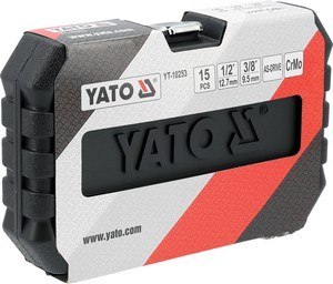 ZESTAW NASADEK UDAROWYCH KRÓTKICH 1/2'' 15 SZT. 10-27 MM